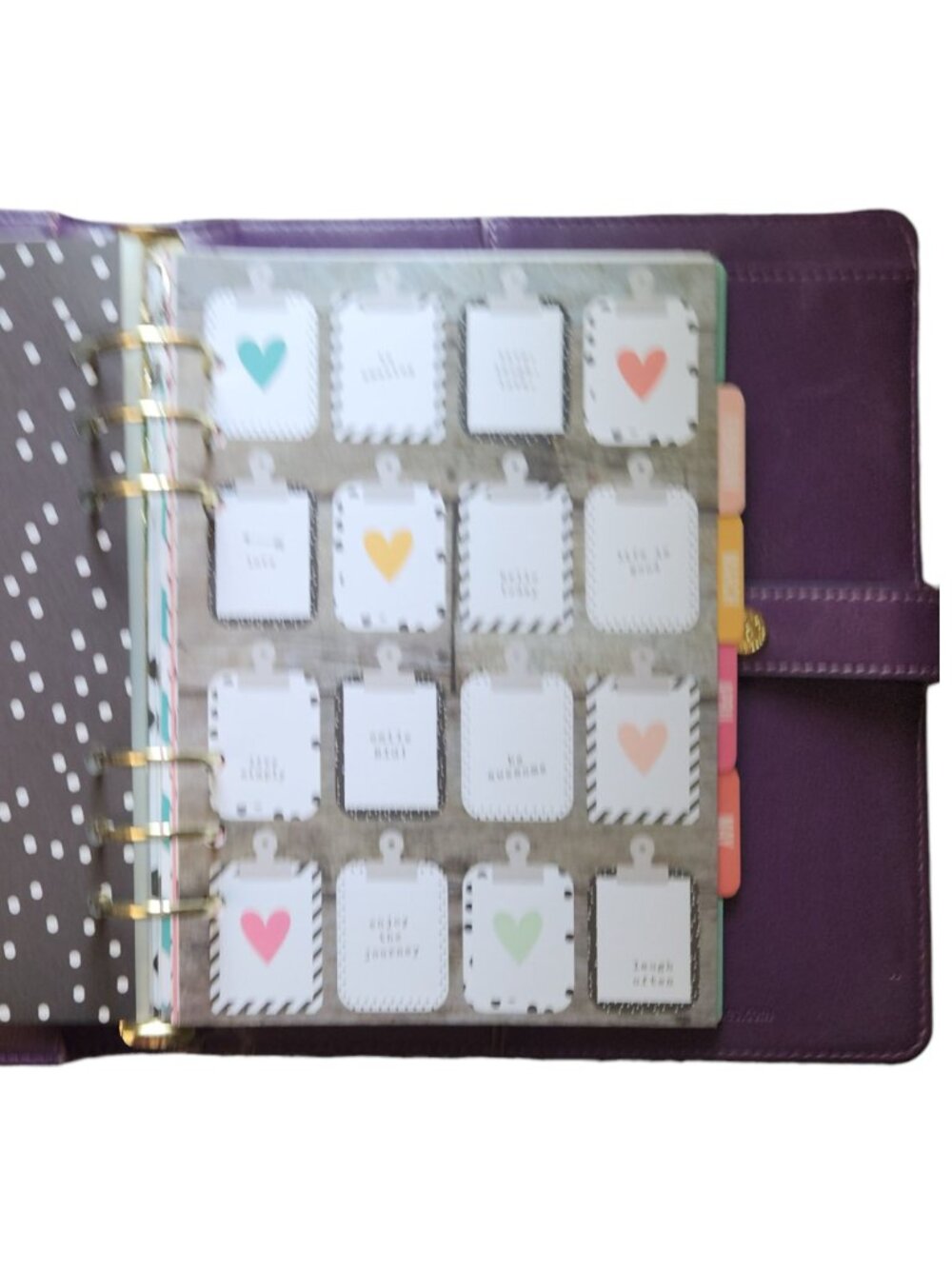 Simple Stories Carpe Diem A5 Planner 6 Rings w/Dividers & Inserts GRAPE - Picture 11 of 12